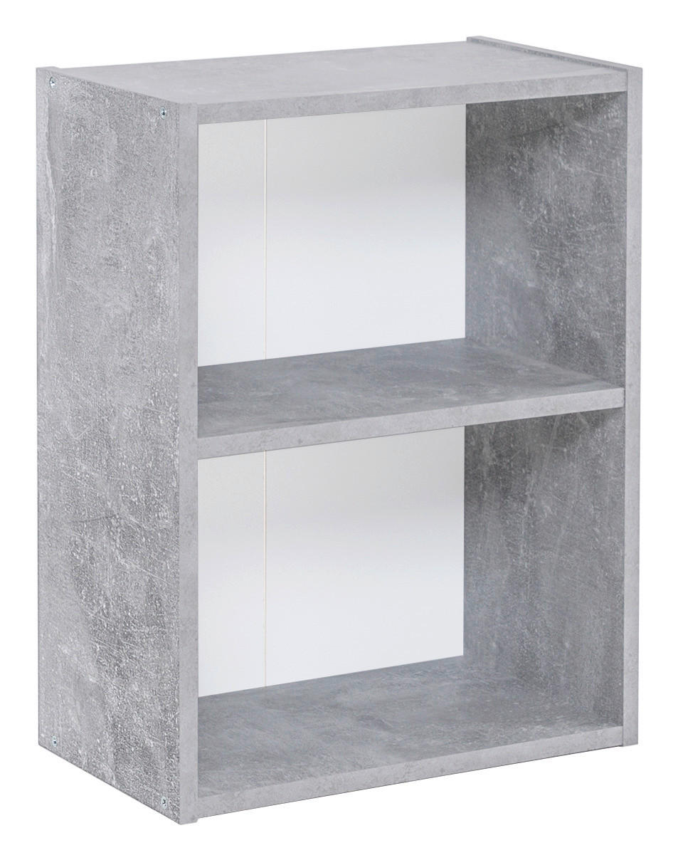 Regal Step 1 Beton Optik weiß B/H/T: ca. 41,5x54,5x25 cm Step 1 - weiß (41,50/54,50/25,00cm)