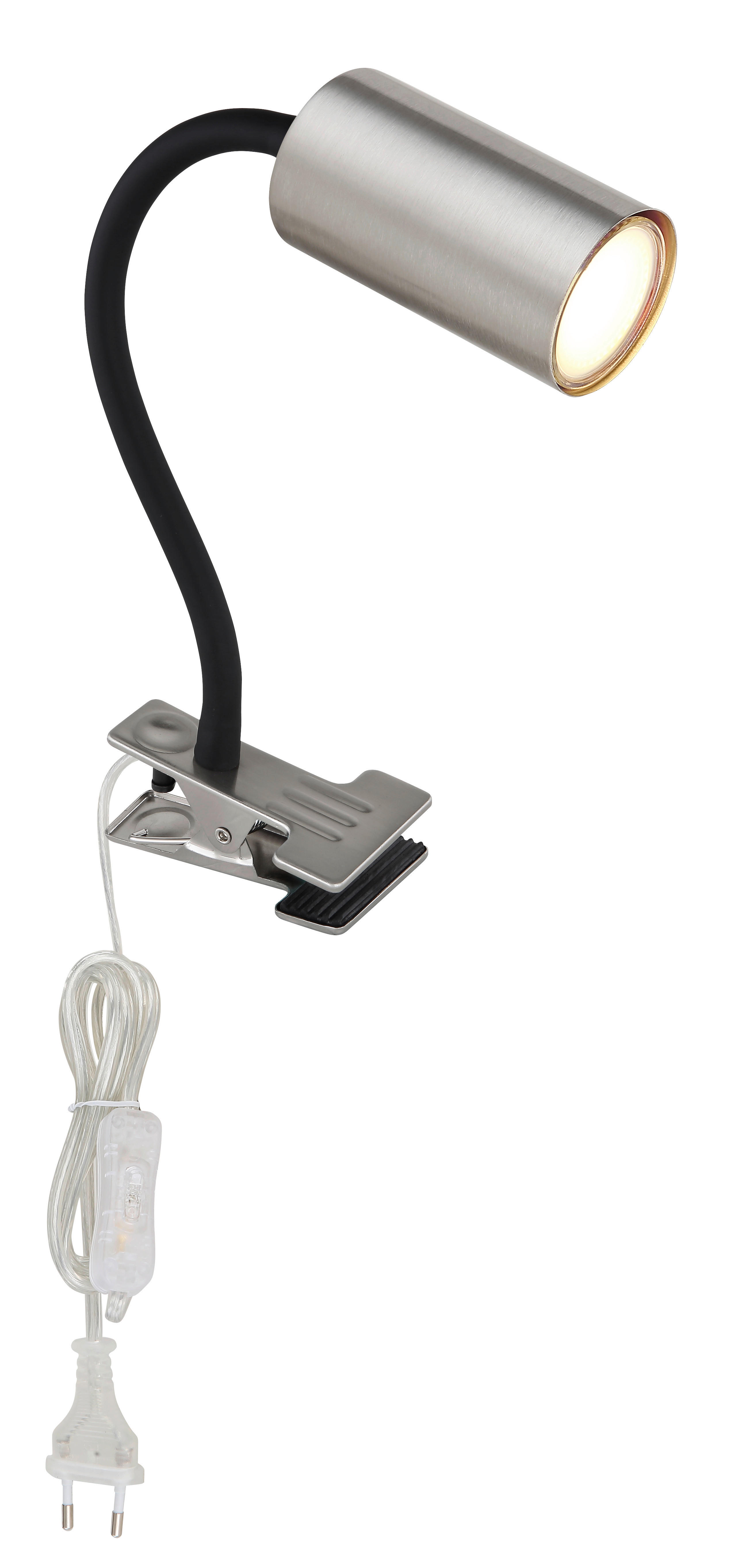 GLOBO Pendelleuchte nickel matt Metall B/H/T: ca. 10x41,5x29 cm 1 Brennstellen ROBBY - nickel matt (10,00/41,50/29,00cm) - GLOBO