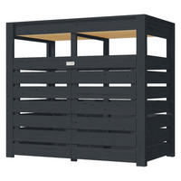 Karibu Mülltonnenbox Jerry anthrazit B/H/T: ca. 158x143x88 cm Jerry - anthrazit (158,00/143,00/88,00cm) - Karibu