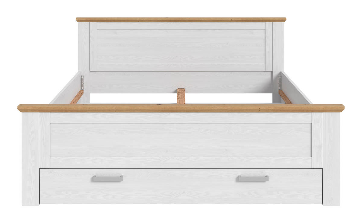 Bett VERONA Sibiu Lärche Nachbildung Eiche Artisan Nachbildung VERONA - Eiche (189,00/90,00/209,00cm) - xonox.home