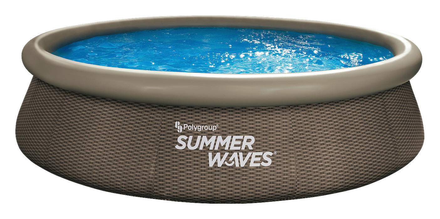 Summer Waves Poolset Quick Set H/D: ca. 76x366 cm Quick Set - braun (366,00/76,00cm) - Summer Waves