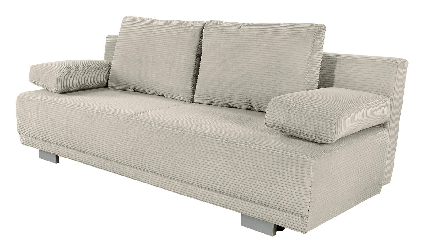 Schlafsofa  Greige B/H/T: ca. 196x78x82 cm Luzio_Schlafsofa - Greige (196,00/78,00/82,00cm)
