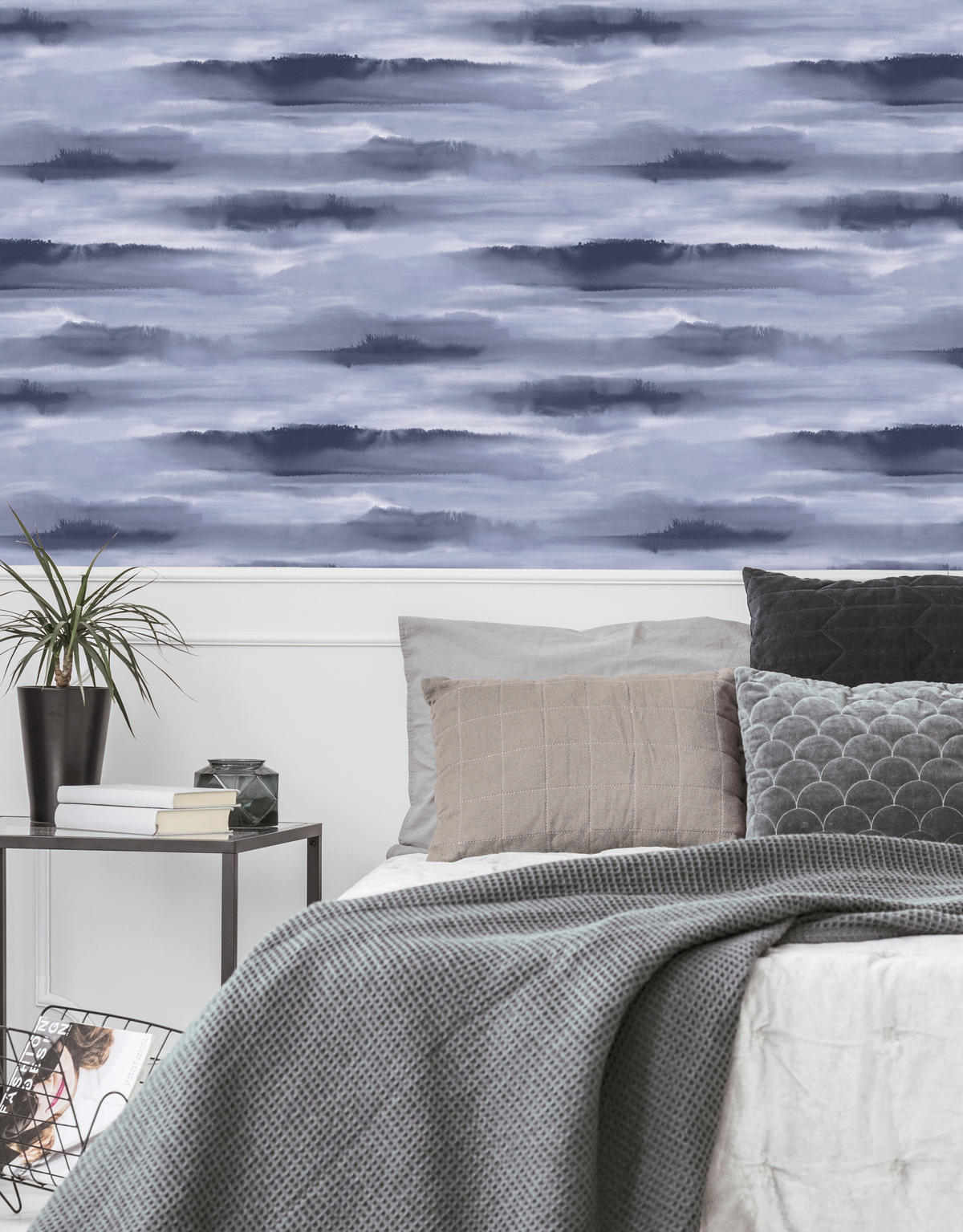 UGEPA Vinyltapete blau B/L: ca. 53x1005 cm Vinyltapete_B18501 - blau (53,00/1005,00cm) - UGEPA