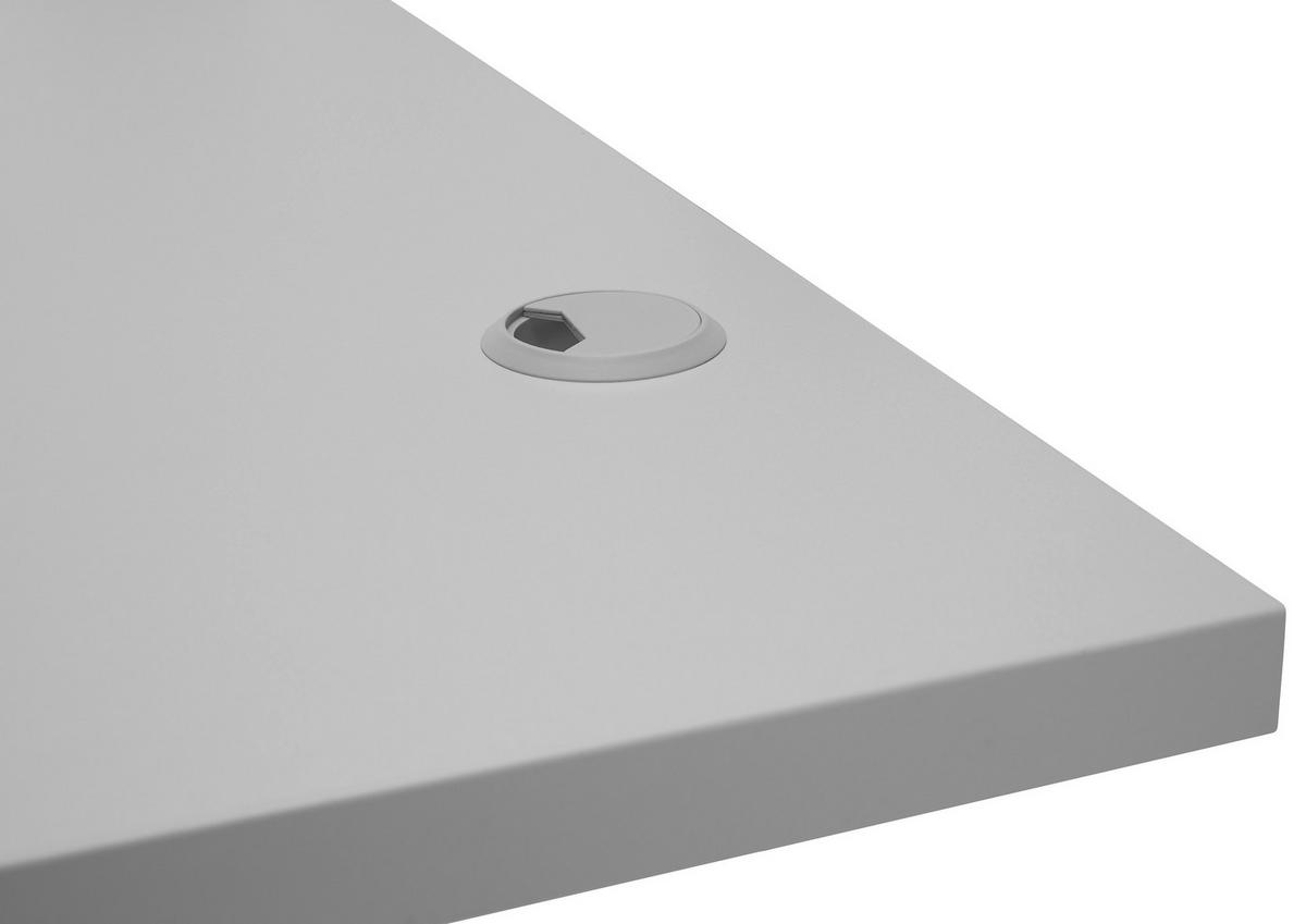 höhenverstellbarer Schreibtisch Pronto 2 weiß B/H/T: ca. 160x75x77 cm Pronto 2 - weiß (160,00/75,00/77,00cm)