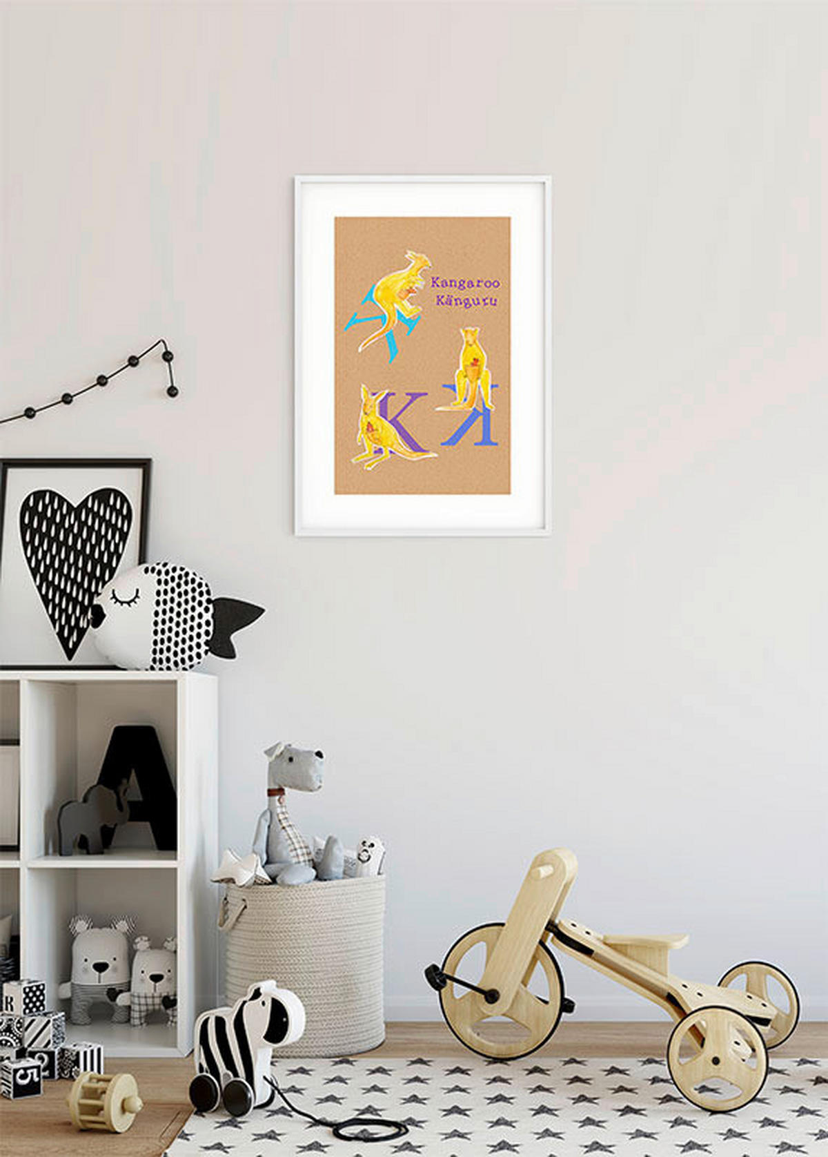 Komar Poster ABC Animal K Buchstaben B/L: ca. 30x40 cm ABC Animal K - (30,00/40,00cm) - Komar