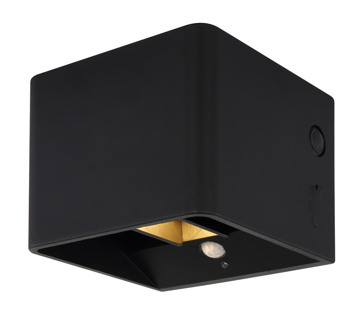 GLOBO LED-Wandleuchte klar mattschwarz PVC Kunststoff Metall B/H/L: ca. 10,1x8x10,2 cm 1 Brennstellen VERONIKA - klar/mattschwarz (10,20/10,10/8,00cm) - GLOBO