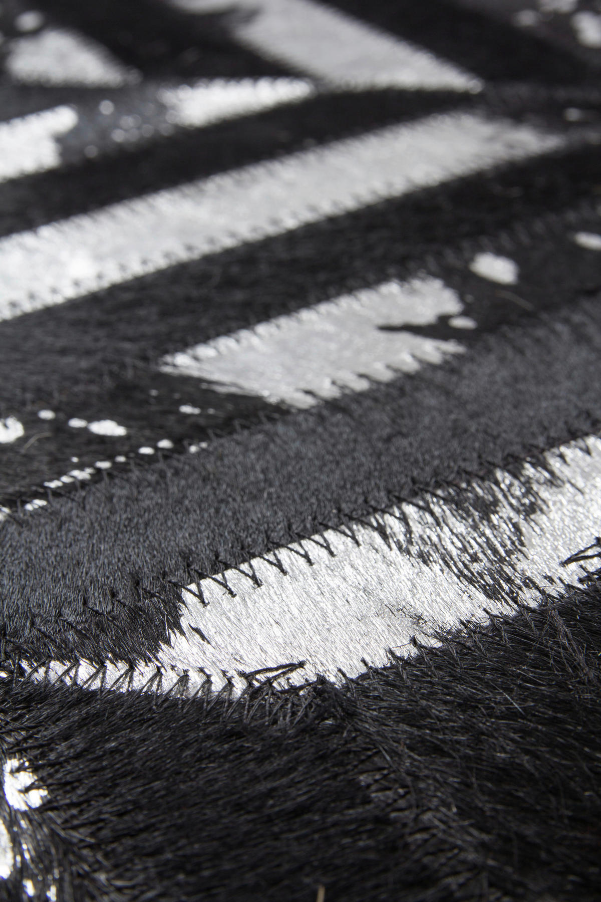 360Living Teppich Dazzle schwarz B/L: ca. 160x230 cm Dazzle - schwarz/silber (160,00/230,00cm) - 360Living