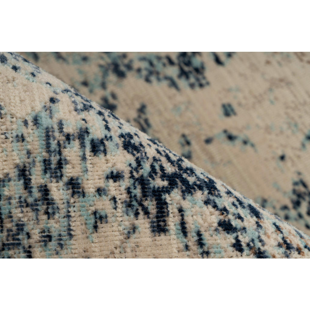 Thumbnail - Kayoom Kurzflorteppich Charin 325 blau B/H/L: ca. 80x0,35x150 cm