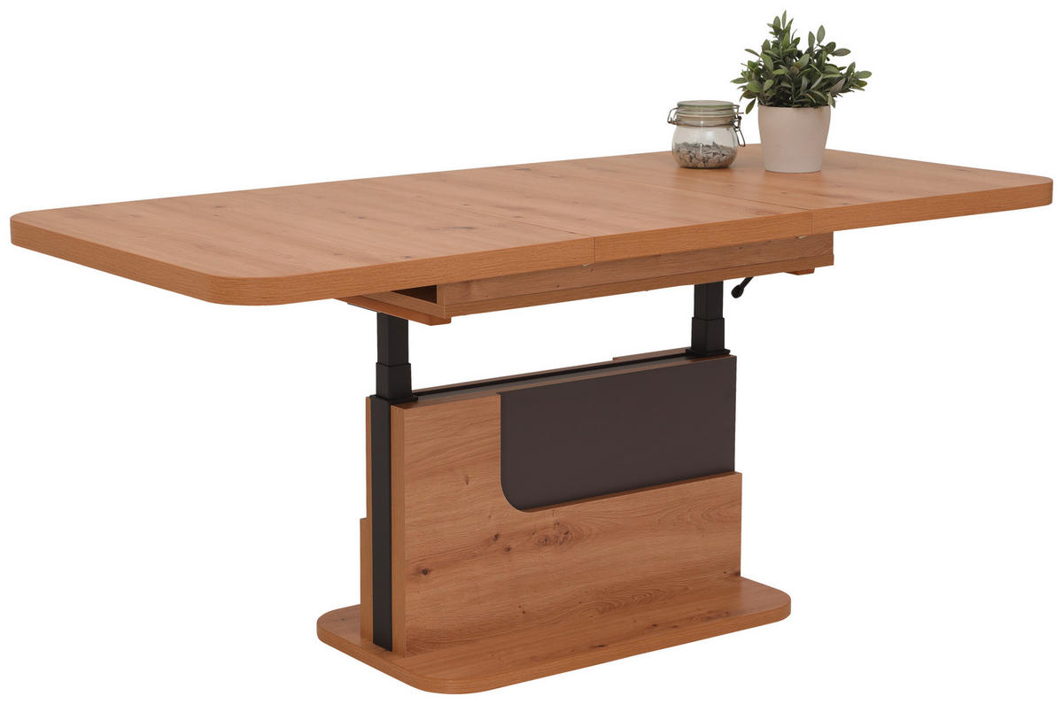 Couchtisch Herbert Eiche Artisan Nachbildung anthrazit B/H/T: ca. 110x58x70 cm Herbert - Eiche/anthrazit (110,00/58,00/70,00cm) - Hela