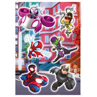 Komar Wandtattoo Spidey + Amazing Friends Chasing  Spidey + Amazing Friends Chasing B/L: ca. 50x70 cm Spidey + Amazing Friends Chasing - (50,00/70,00cm) - Komar