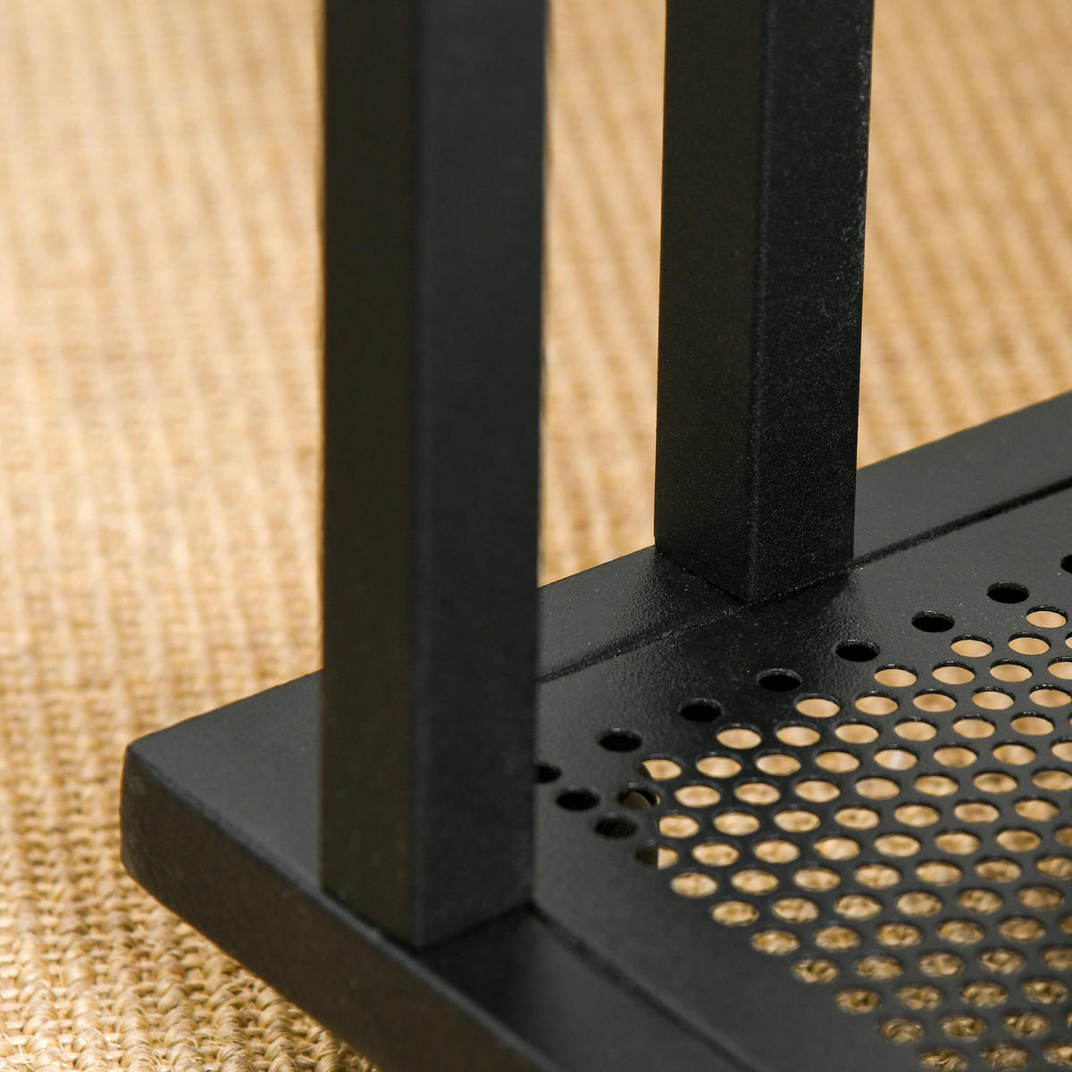 Beistelltisch 833-606 schwarz walnuss B/H/T: ca. 51x65x36 cm 833-606 - schwarz/walnuss (51,00/65,00/36,00cm) - HOMCOM