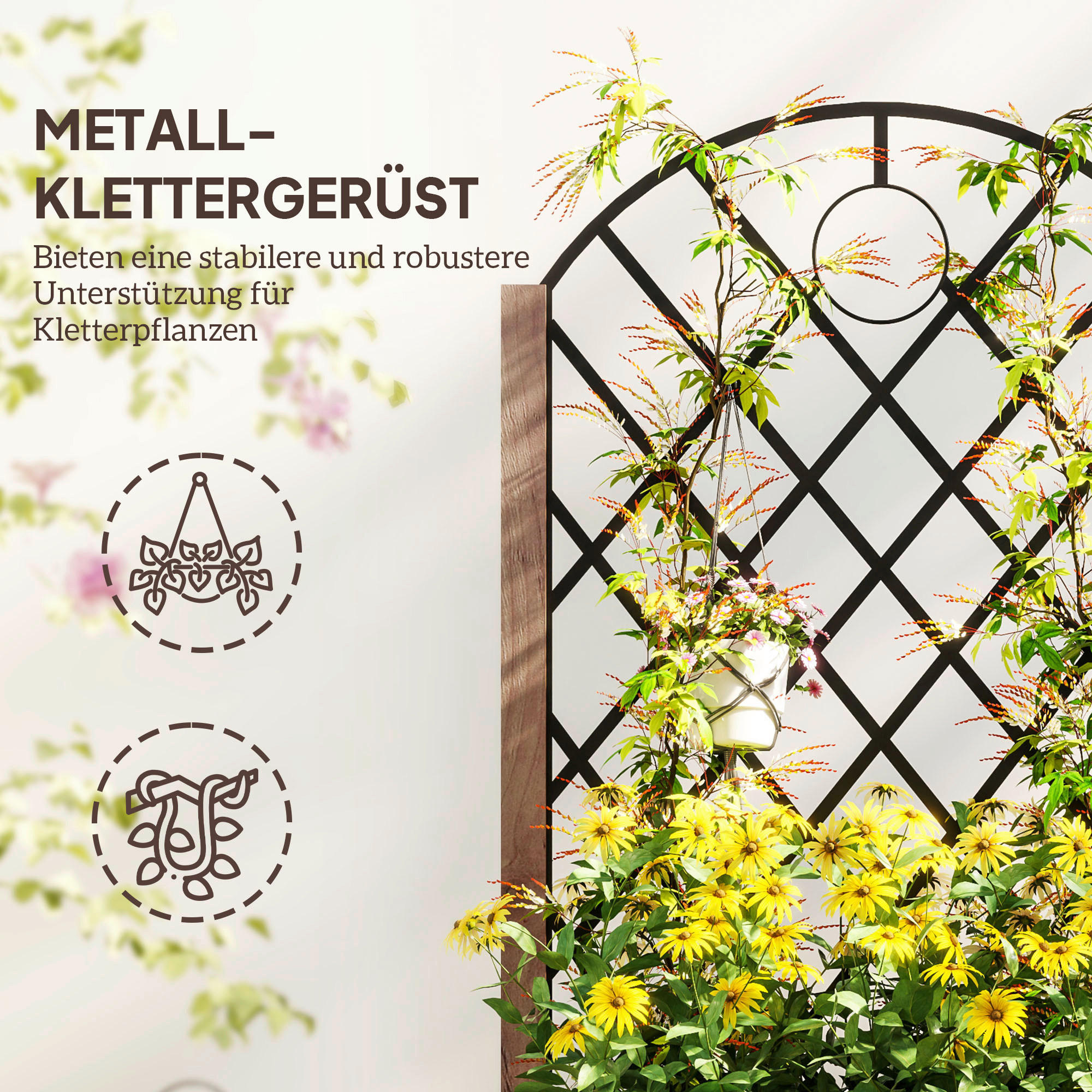 Thumbnail - Outsunny Hochbeet 2er Set braun Holz B/H/L: ca. 25x97x52 cm