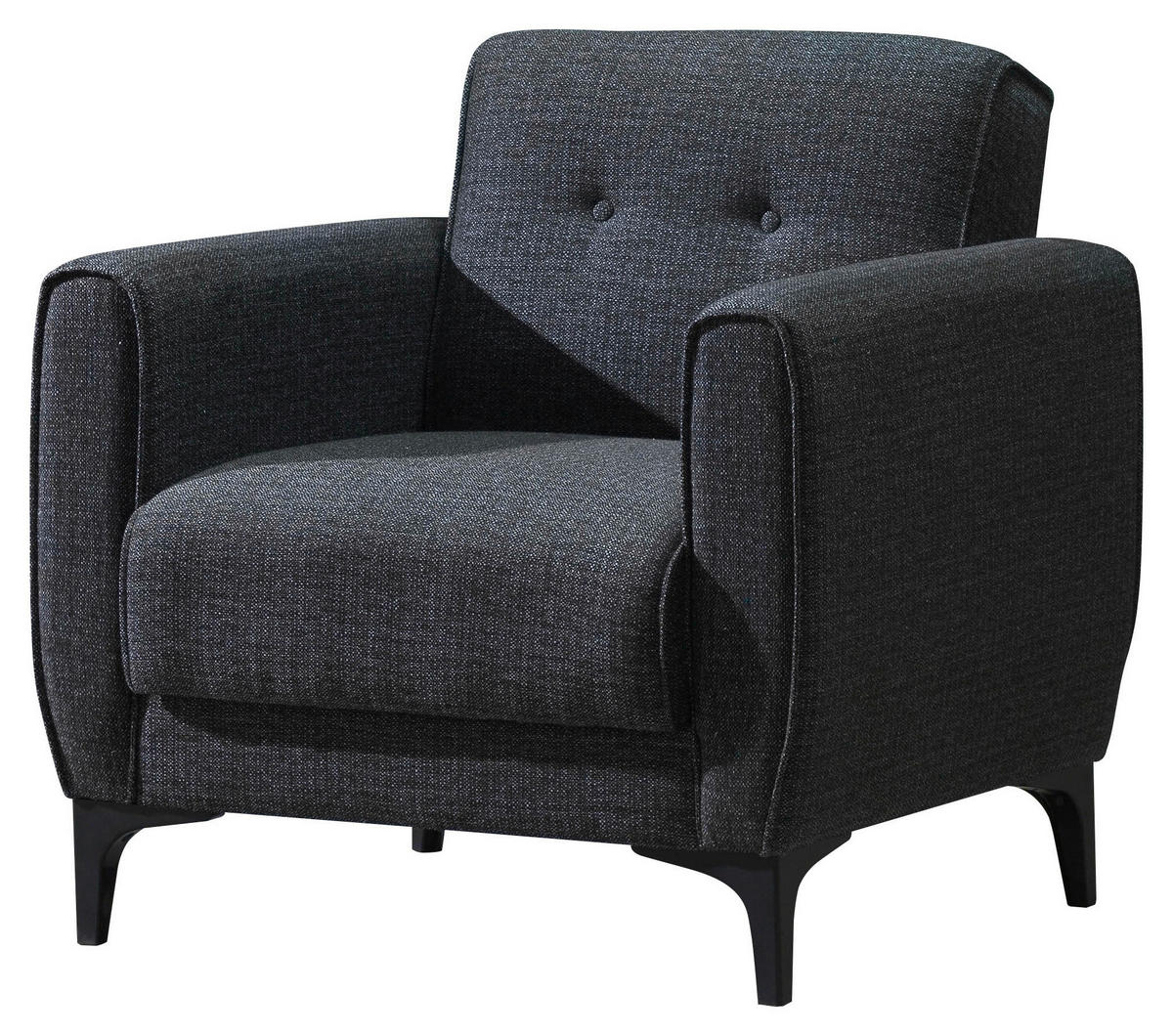 Sofa 3-2-1 San Marino anthrazit Microfaser San Marino - schwarz/anthrazit