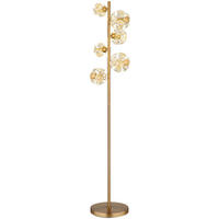 GLOBO Stehleuchte VIRINA - klar/gold (28,00/36,00/155,00cm) - GLOBO
