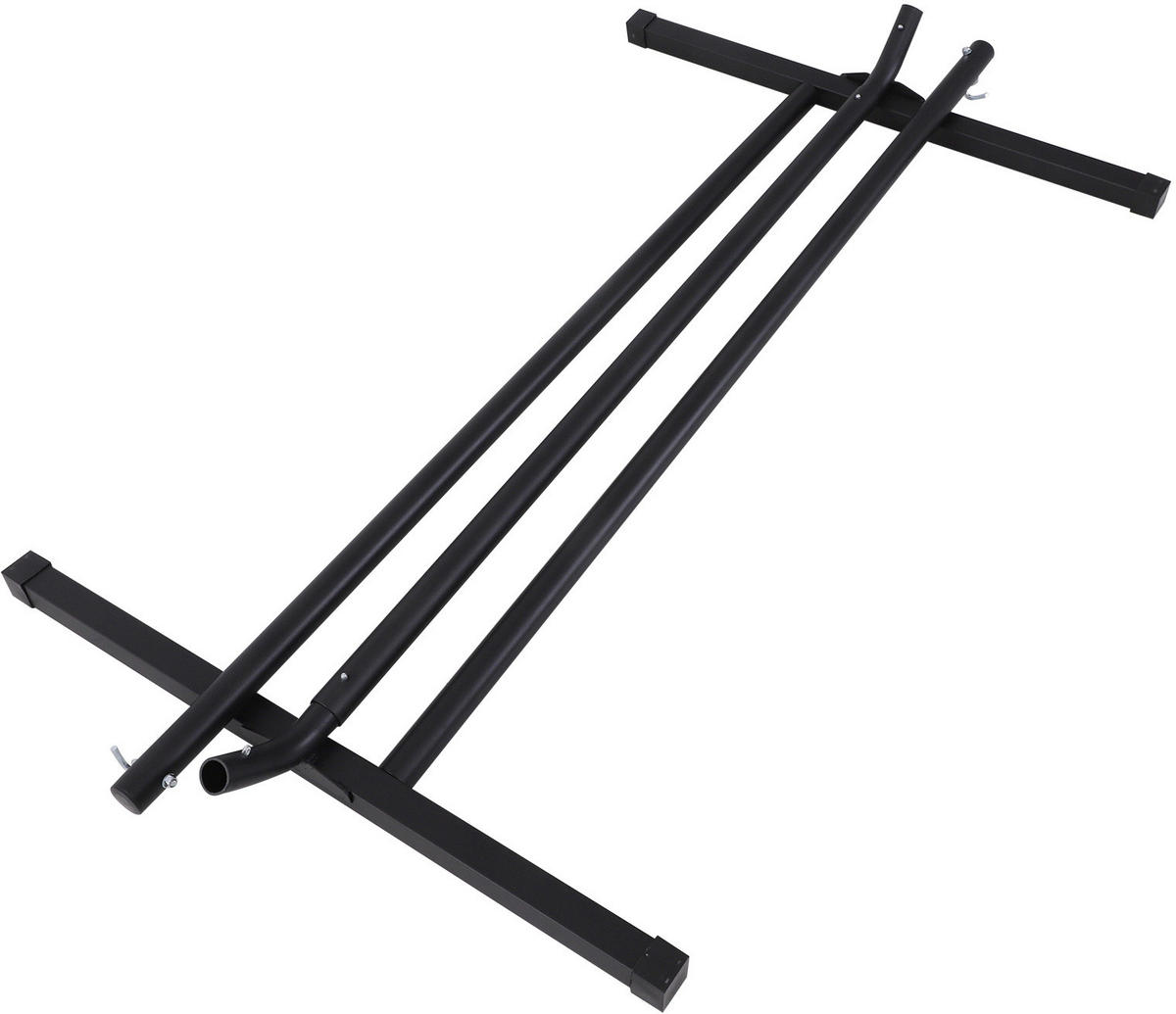 Outsunny Hängemattengestell schwarz Metall B/H/L: ca. 92x115x360 cm Hängemattengestell - schwarz (360,00/92,00/115,00cm) - Outsunny