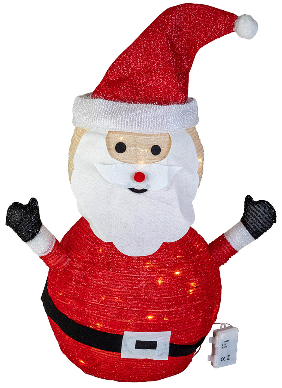 Star-Max Santa Santa_3D_Popup - rot (70,00cm) - Star-Max