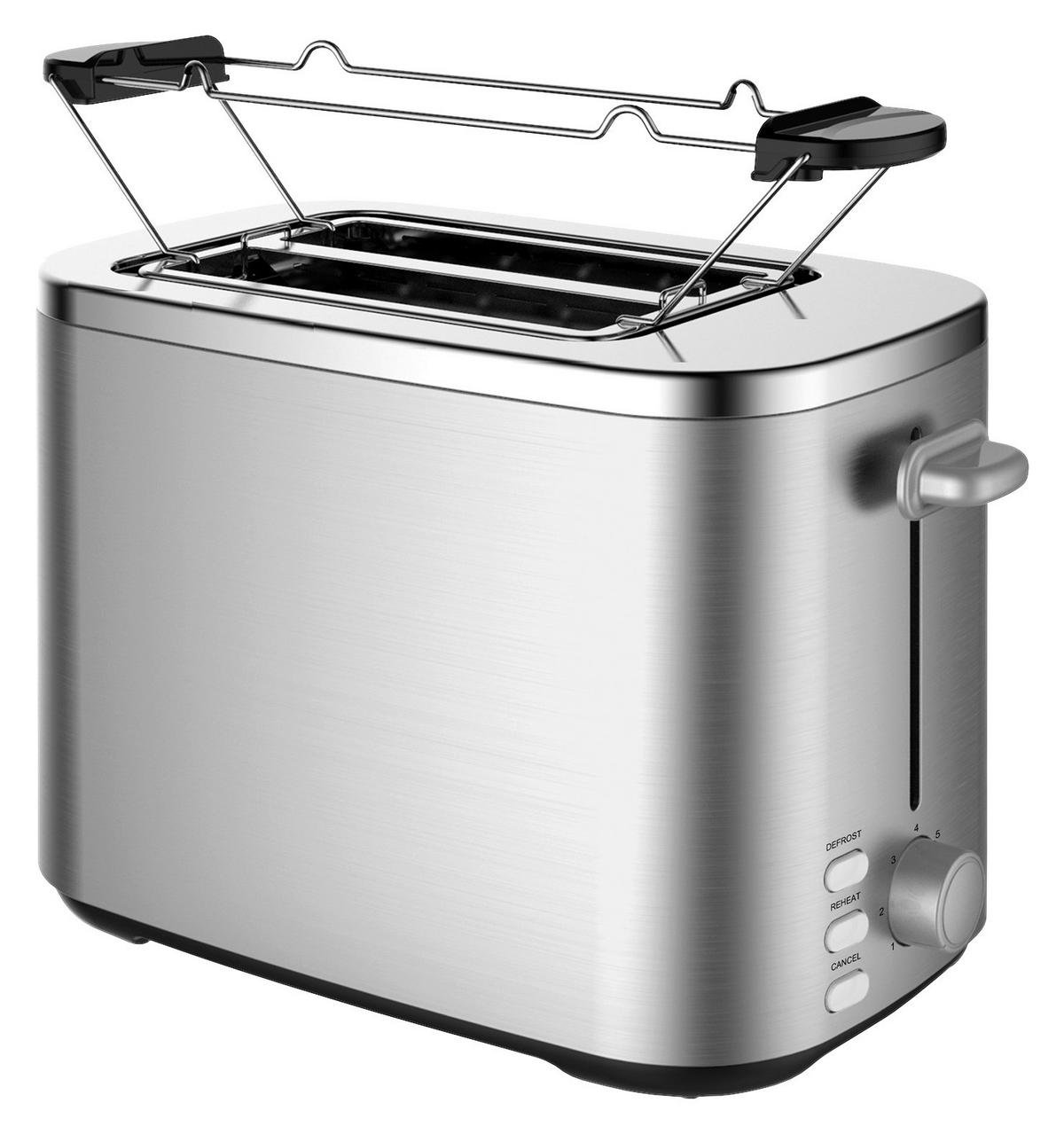 POCOline Toastautomat silber Edelstahl Kunststoff B/H/L: ca. 16,8x19x28,4 cm Toastautomat_ToastFix - silber (28,40/16,80/19,00cm) - POCOline
