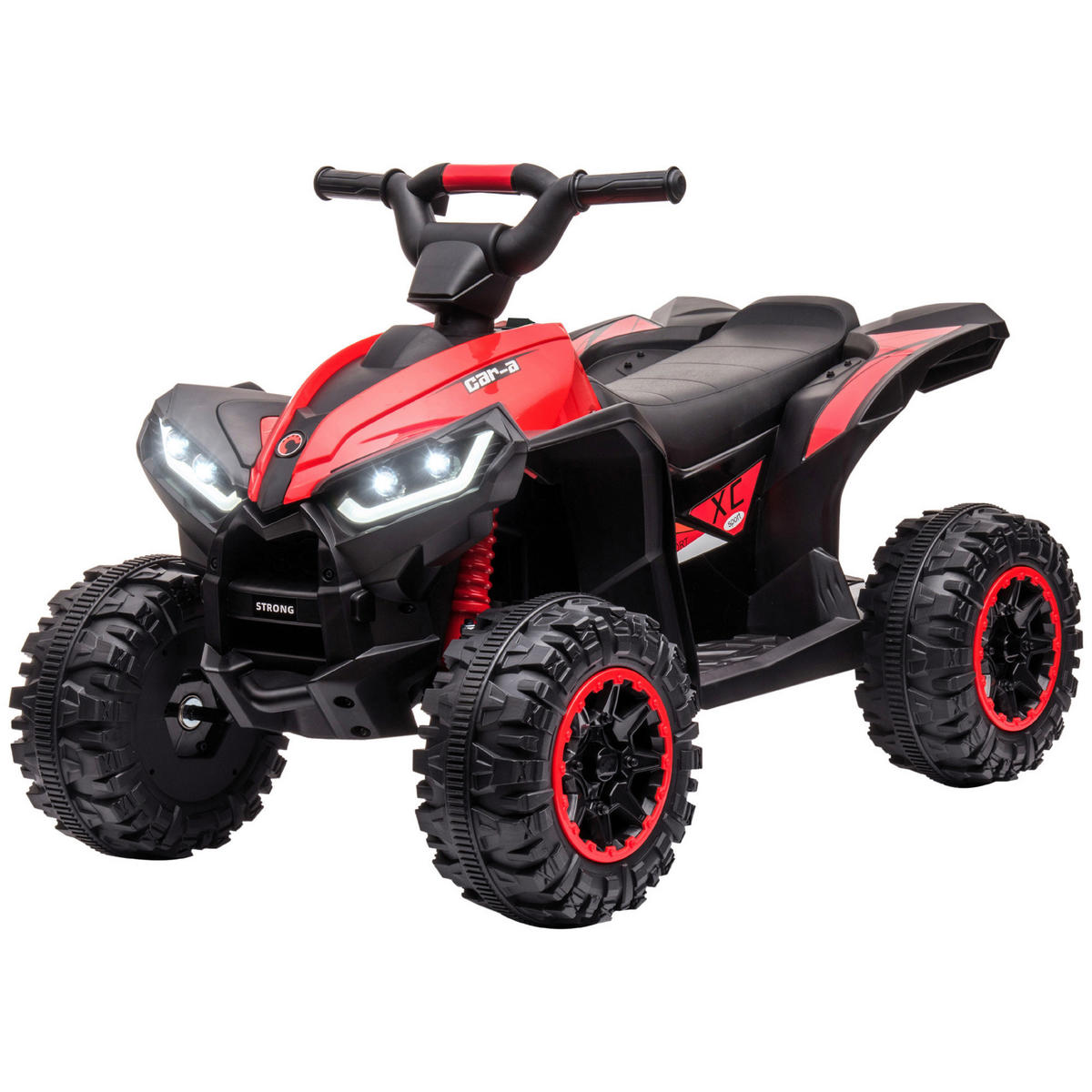 HOMCOM Elektro-Quad rot B/H/L: ca. 53x55,5x83 cm Elektro-Quad - rot/schwarz (83,00/53,00/55,50cm) - HOMCOM