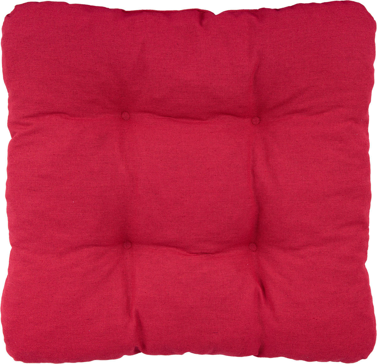 Sitzkissen Alina rot Polyester-Mischgewebe B/H/L: ca. 38x8x38 cm Alina - rot (38,00/38,00/8,00cm)