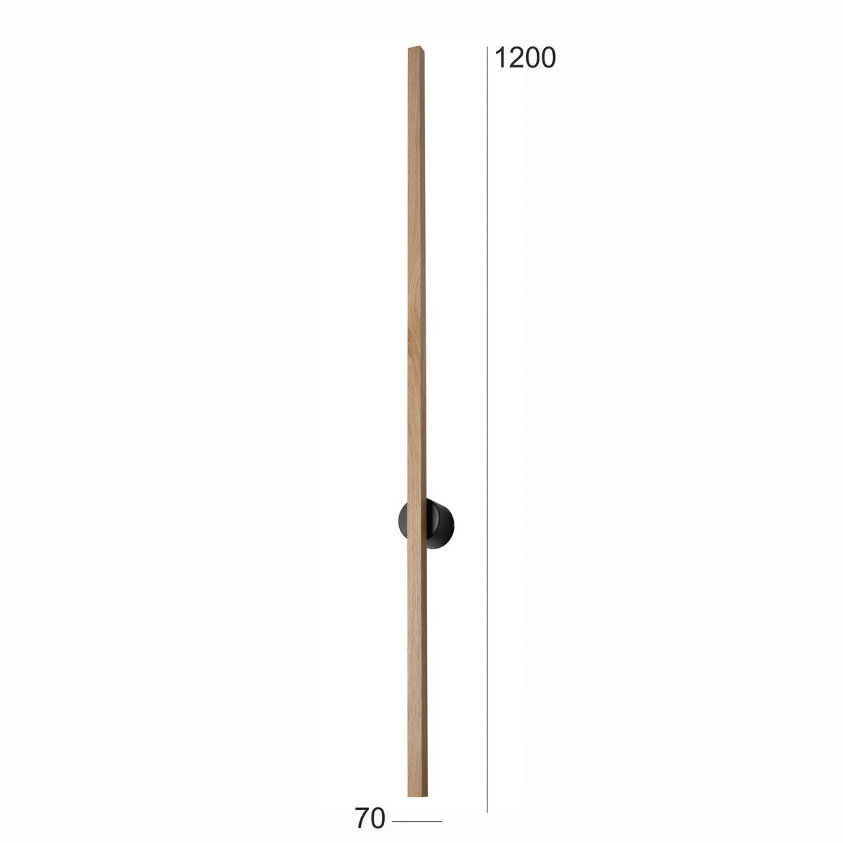 Lamkur LED-Wandleuchte Chrom PVC Stahl B/H/L: ca. 7x120x7 cm Longo - Chrom (7,00/7,00/120,00cm) - Lamkur