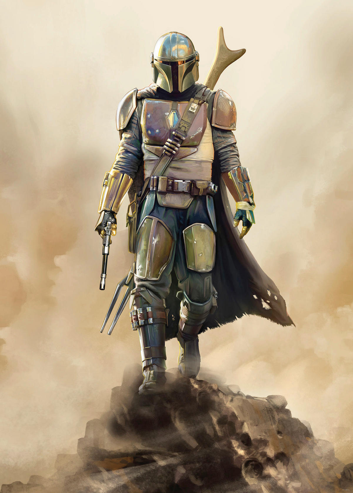 Komar Fototapete Star Wars Mandalorian The Hunter B/H: ca. 200x280 cm Star Wars Mandalorian The Hunter - (200,00/280,00cm) - Komar
