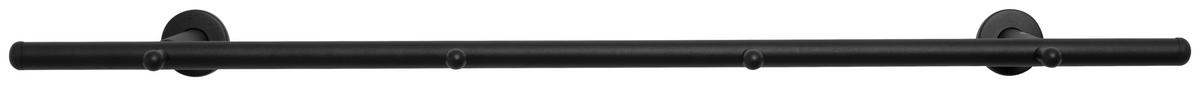 Garderobenleiste Derby schwarz Metall B/H/T: ca. 80x2x9 cm Derby - schwarz (80,00/2,00/9,00cm)