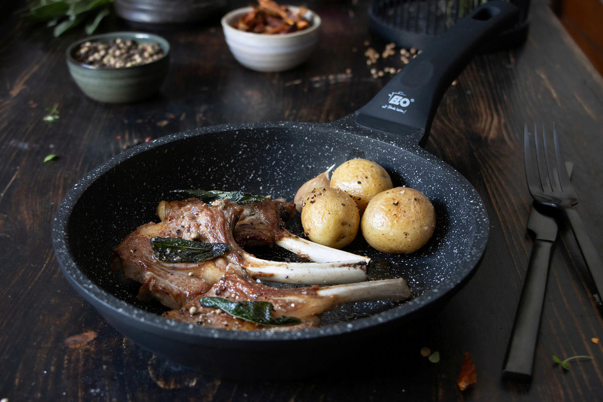 ELO Pfanne schwarz Aluguss Alugusspfanne_Siloncast_Elo - schwarz - ELO