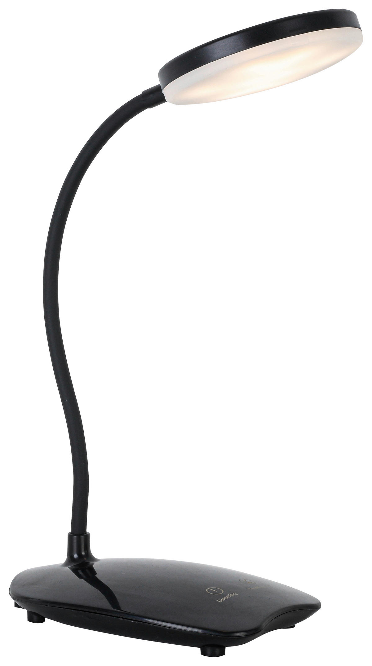 Nolo Tischleuchte schwarz Kunststoff B/H/L: ca. 8,5x47x18 cm LED-Tischleuchte_Elena - schwarz (18,00/8,50/47,00cm) - Nolo