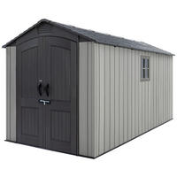 Lifetime Gerätehaus Utah grau B/H/L: ca. 206,2x264,4x426,5 cm Utah - grau (426,50/206,20/264,40cm) - Lifetime