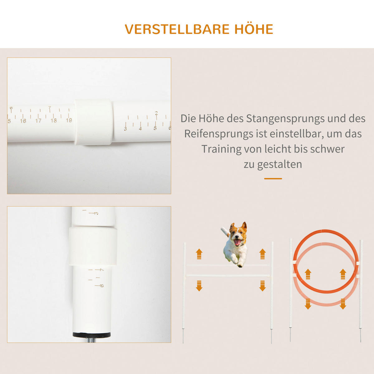 PawHut Haustier-Zubehör weiß PVC B/H/L: ca. 4x91x90 cm Agiliy-set_für_Haustiere - blau/weiß (90,00/4,00/91,00cm) - PawHut