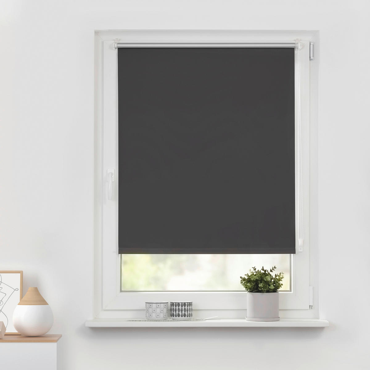 Thermo Klebe-/Klemmrollo Verdunklungsqualität anthrazit B/L: ca. 60x150 cm Rollo_schnurlos_Thermo_VD_Klemmfix - anthrazit (60,00/150,00cm) - LICHTBLICK