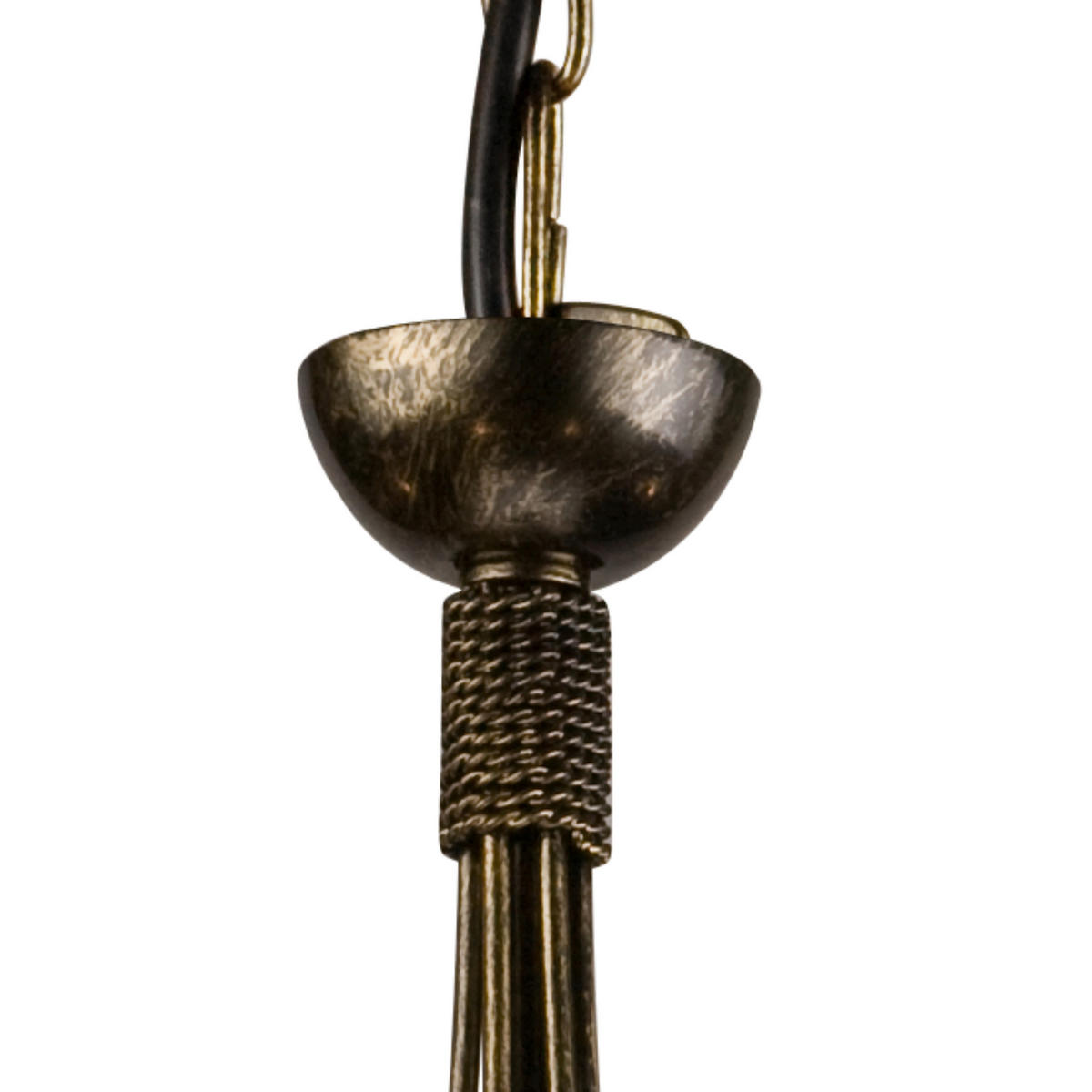 Lamkur Pendelleuchte DONATO 22468 schwarz Stahl H/L: ca. 72x57 cm E27 5 Brennstellen Donato - schwarz (57,00cm) - Lamkur