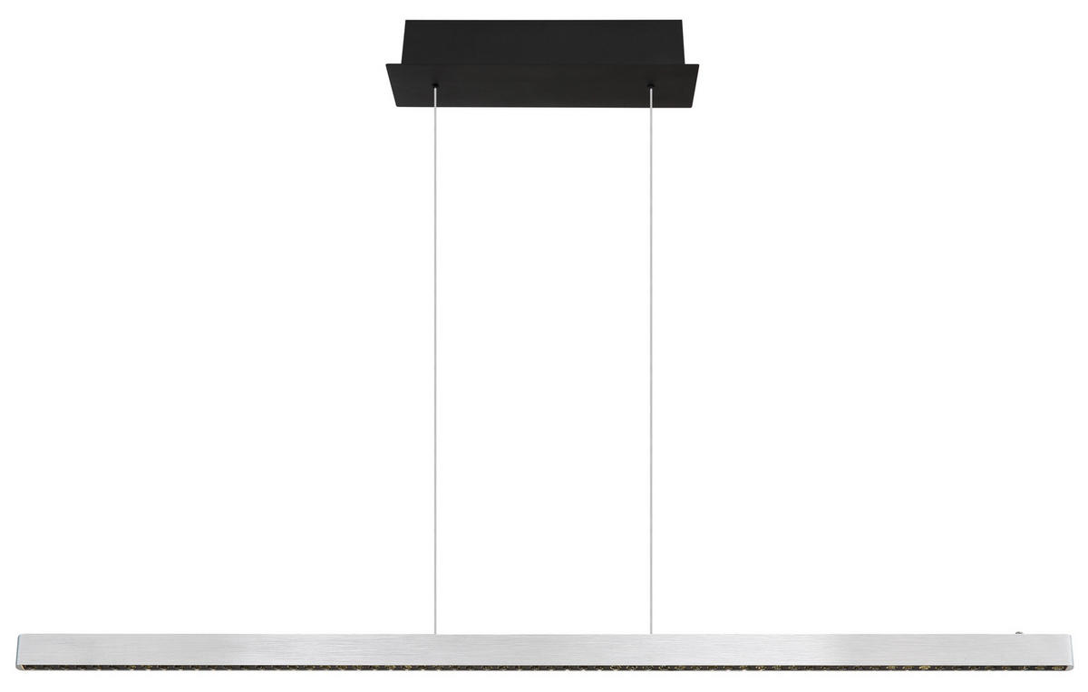 GLOBO Pendelleuchte mattschwarz Metall Aluminium B/H/T: ca. 9x120x120 cm 1.0 Brennstellen 17013H - mattschwarz (9,00/120,00/120,00cm) - GLOBO