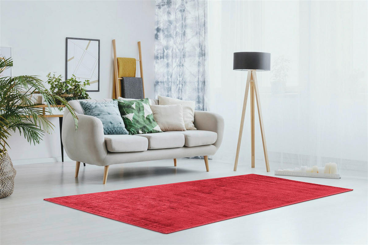 Padiro Kurzflorteppich Karma 125 kirsche B/H/L: ca. 80x0,8x150 cm Karma 125 - kirsche (150,00/80,00/0,80cm) - Padiro