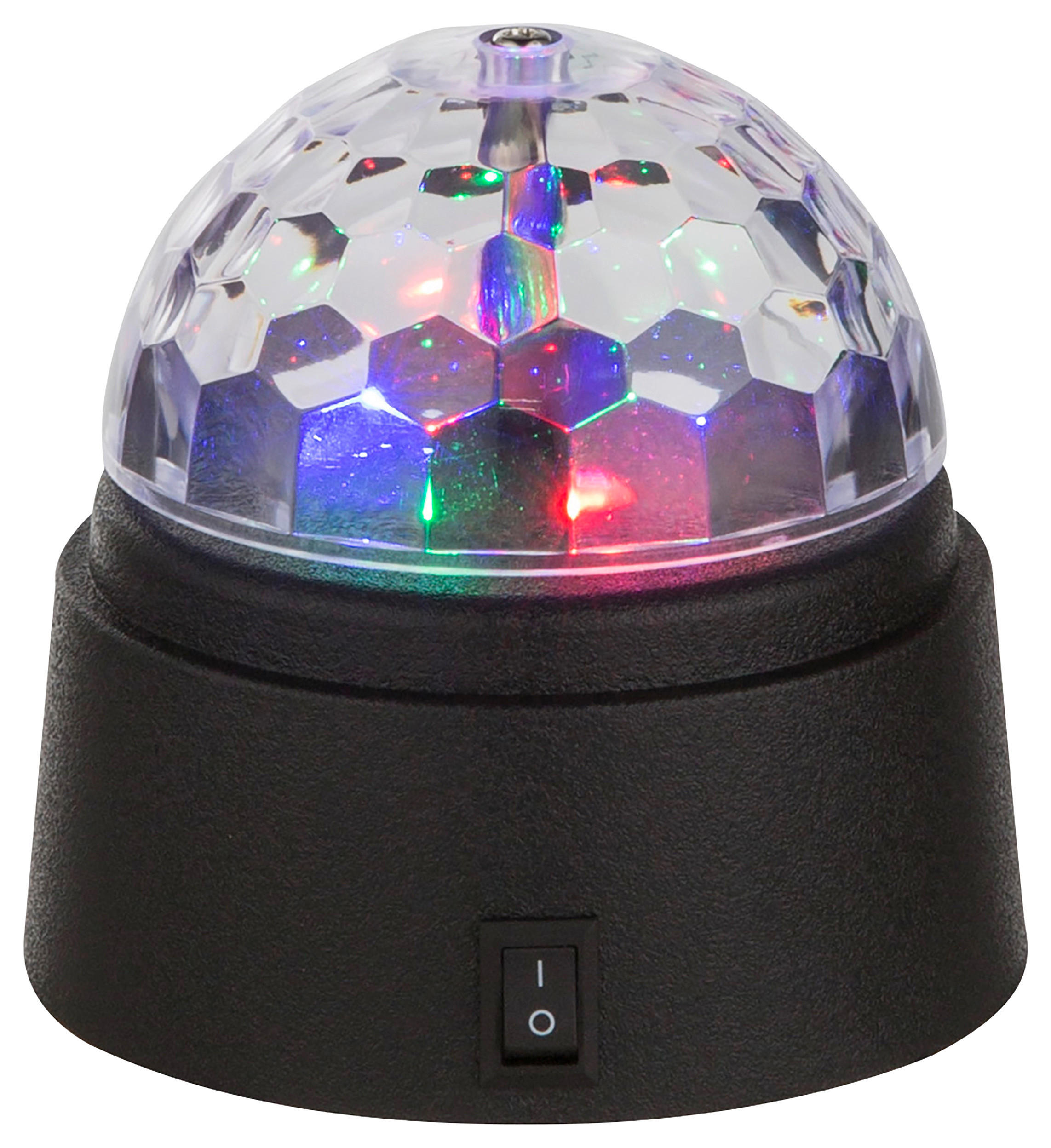 GLOBO Tischleuchte DISCO 28014 schwarz klar Kunststoff H/D: ca. 9x9 cm LED-Tischleuchte 28014 - klar/schwarz (9,00/9,00cm) - GLOBO