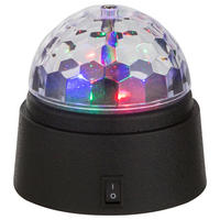 GLOBO Tischleuchte DISCO 28014 schwarz klar Kunststoff H/D: ca. 9x9 cm LED-Tischleuchte 28014 - klar/schwarz (9,00/9,00cm) - GLOBO