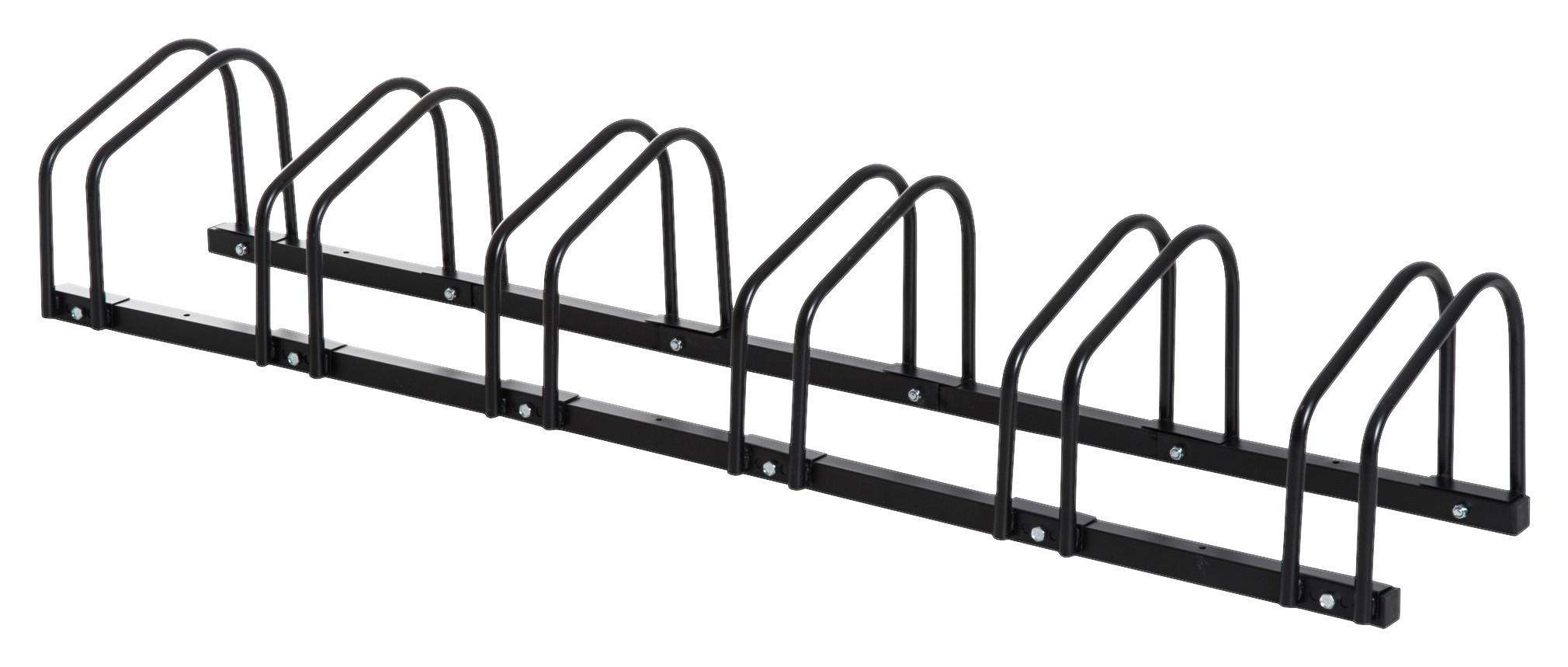 HOMCOM Fahrrad-Zubehör schwarz schwarz B/H/L: ca. 33x179x27 cm Fahrradhalter - schwarz (27,00/33,00/179,00cm) - HOMCOM