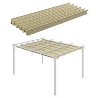 Outsunny Ersatzdach beige Polyester B/H/L: ca. 260x6x350 cm Ersatzdach - beige (350,00/260,00/6,00cm) - Outsunny