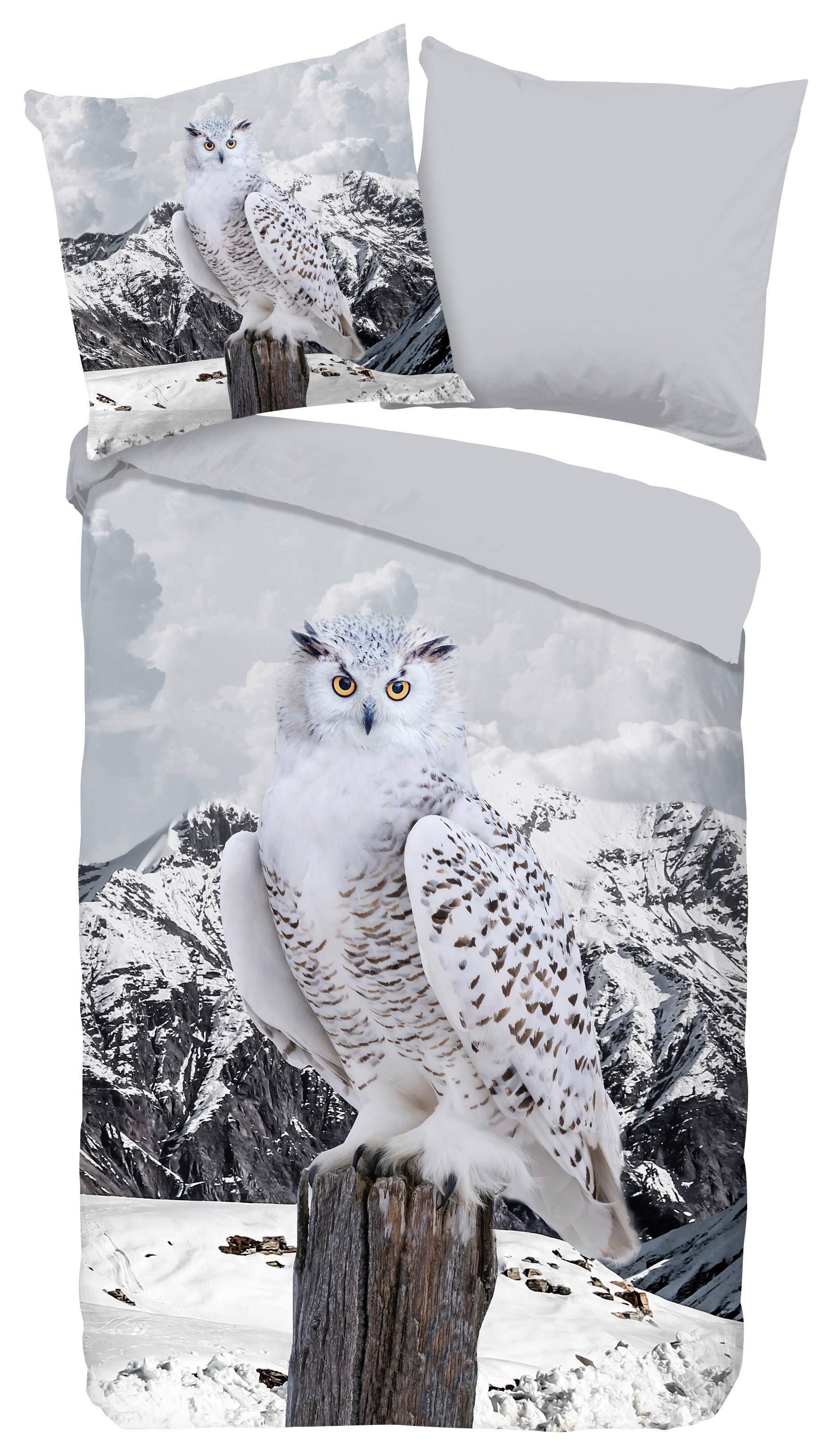 Baumwoll Bettwäsche Jacob Renforce Jacob - grau (135,00/200,00cm) - Good Morning