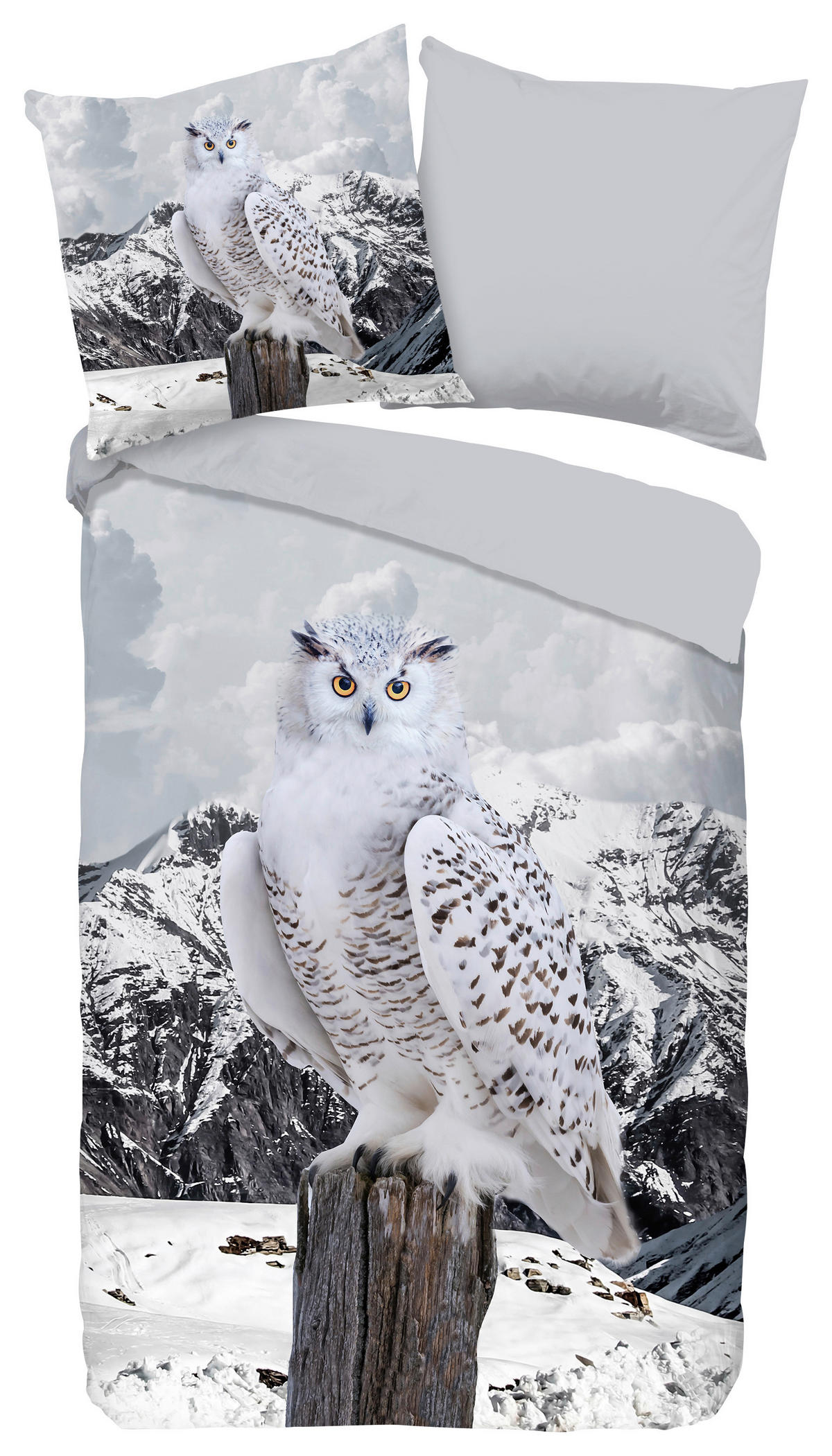 Baumwoll Bettwäsche Jacob Renforce Jacob - grau (135,00/200,00cm) - Good Morning