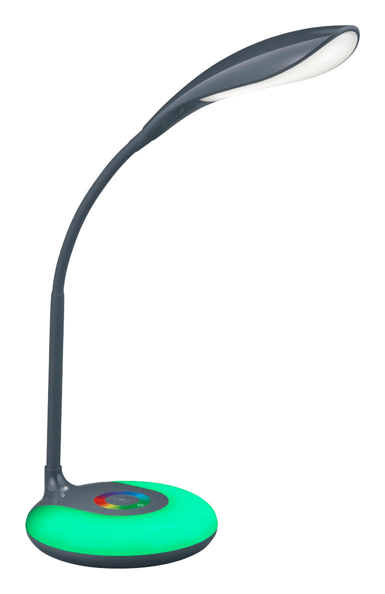 Reality Tischleuchte R52781242 grau Kunststoff B/H: ca. 12x34 cm Krait - grau (12,00/34,00cm) - Reality