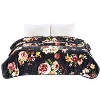 Wohndecke Multifunktionsdecke_Bosporus Blumen - grau (200,00/240,00cm)