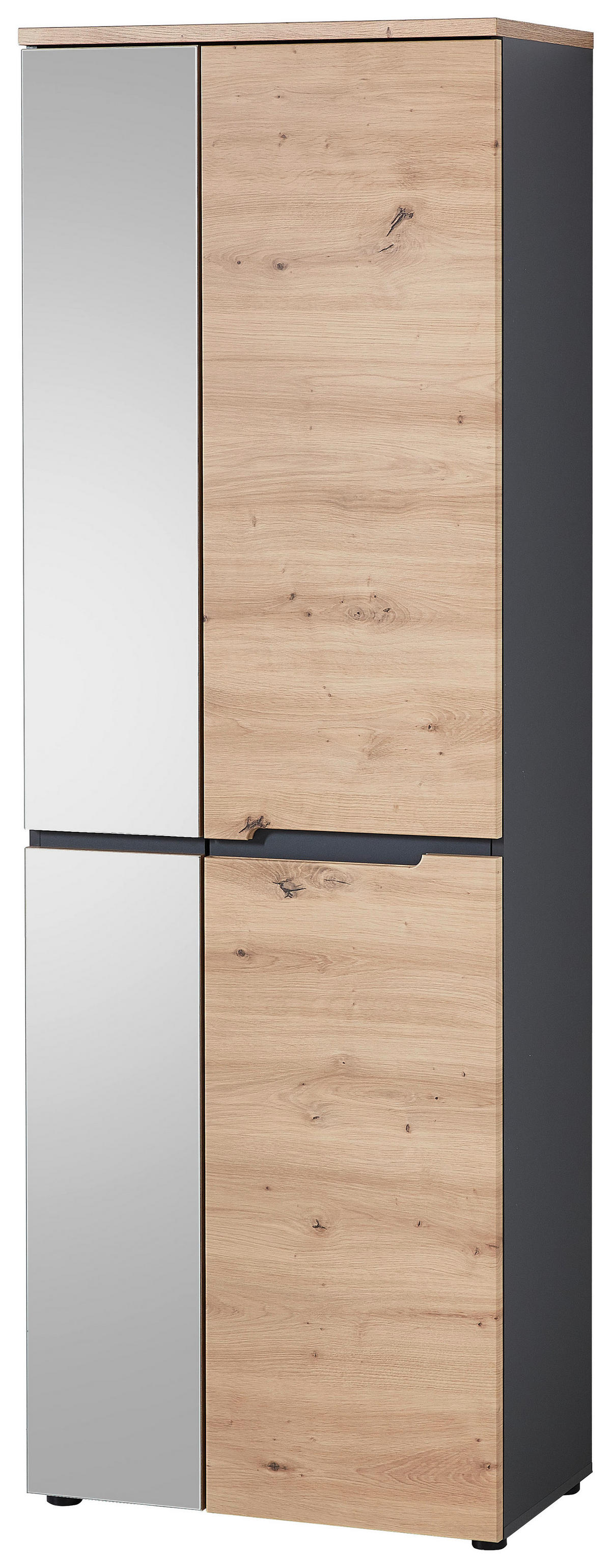 Garderobenschrank Memphis Eiche Artisan Nachbildung Graphit B/H/T: ca. 65x197x38 cm Memphis - Eiche/Graphit (65,00/197,00/38,00cm)