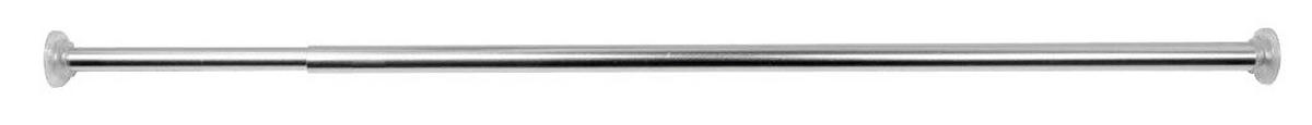 Duschstange silber Aluminium 1er Pack Duschstange,120cm,silber - silber (120,00/2,00/2,00cm) - Acus
