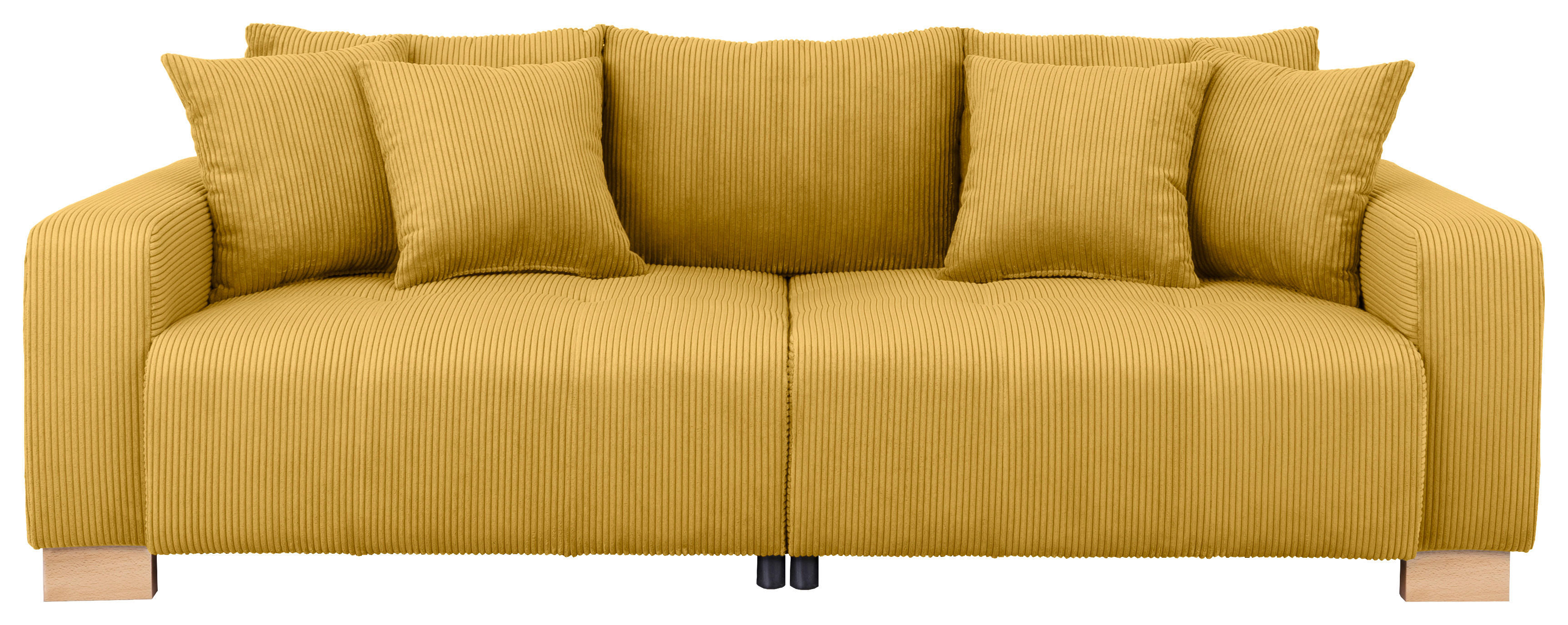 Big Sofa Alpha New goldgelb Microfaser B/H/T: ca. 244x85x112 cm Alpha New - buche/goldgelb (244,00/85,00/112,00cm)