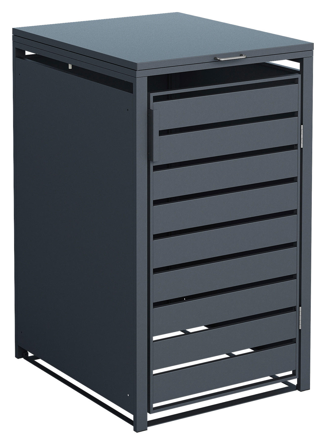 Westmann Mülltonnenbox 1-fach Kubus anthrazit B/H/L: ca. 80x116x60 cm 1-fach Kubus - anthrazit (60,00/80,00/116,00cm) - Westmann