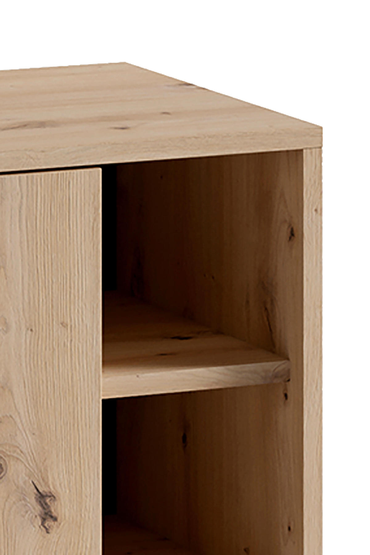 Waschbeckenunterschrank WELLNESS Eiche Artisan Nachbildung schwarz schwarz B/H/T: ca. 60x62x34 cm WELLNESS - Eiche/schwarz (60,00/62,00/34,00cm) - byLIVING