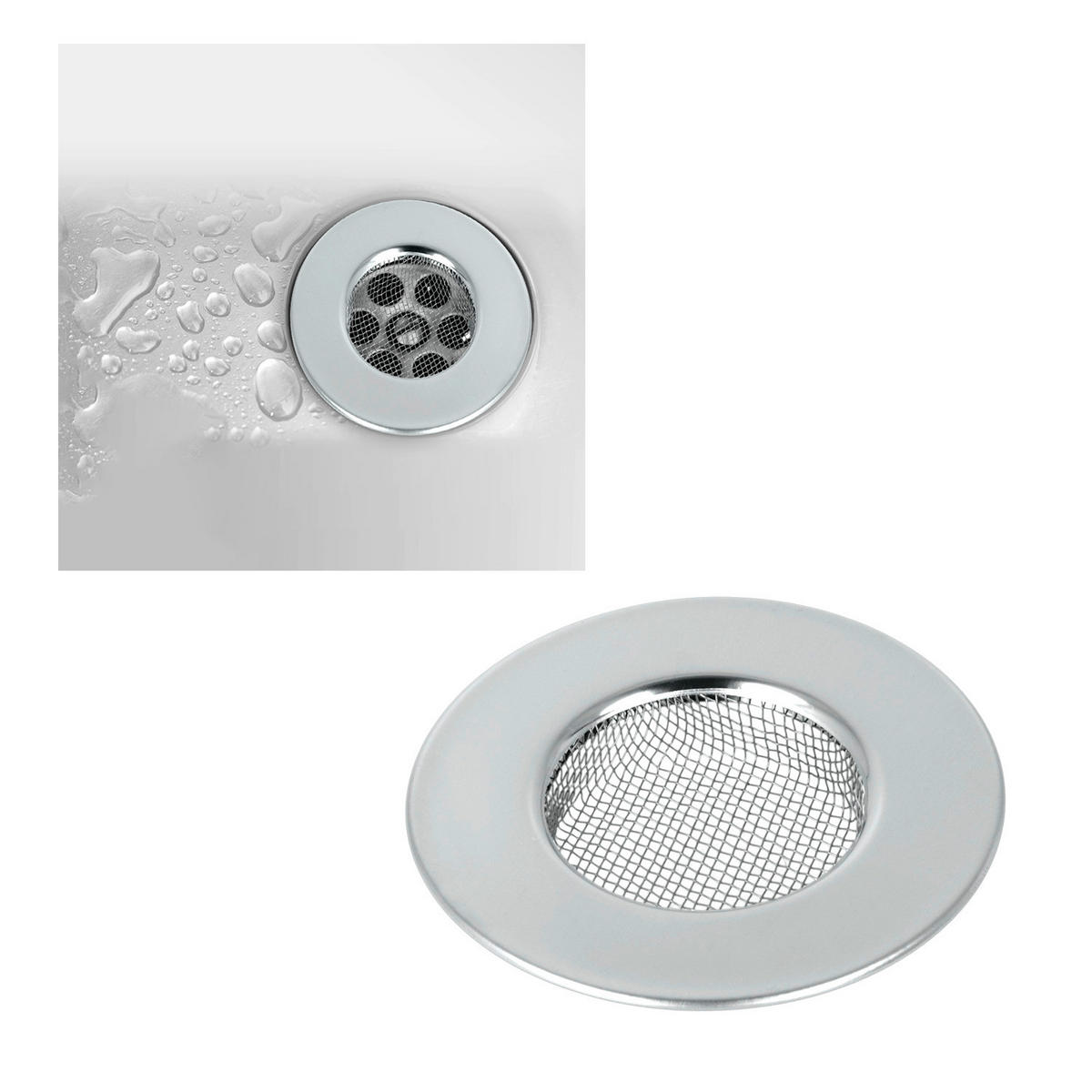 Metaltex Abflusssieb silber Edelstahl Abflusssieb - silber - Metaltex