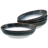 CreaTable Schüssel-Set Cascade grau Steinzeug Cascade - grau - CreaTable