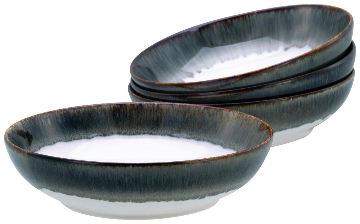 CreaTable Schüssel-Set Cascade grau Steinzeug Cascade - grau - CreaTable